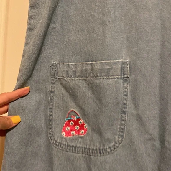 NWT…Adorable Meets Comfy Jean Dress Size PL - Picture 3 of 6